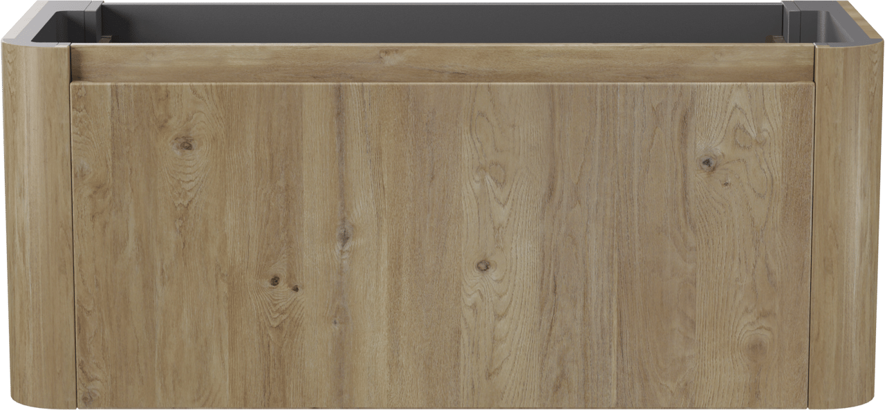 Storke Soft zwevende wastafelonderkast 120 x 46 cm Ruwe eik 2 lades