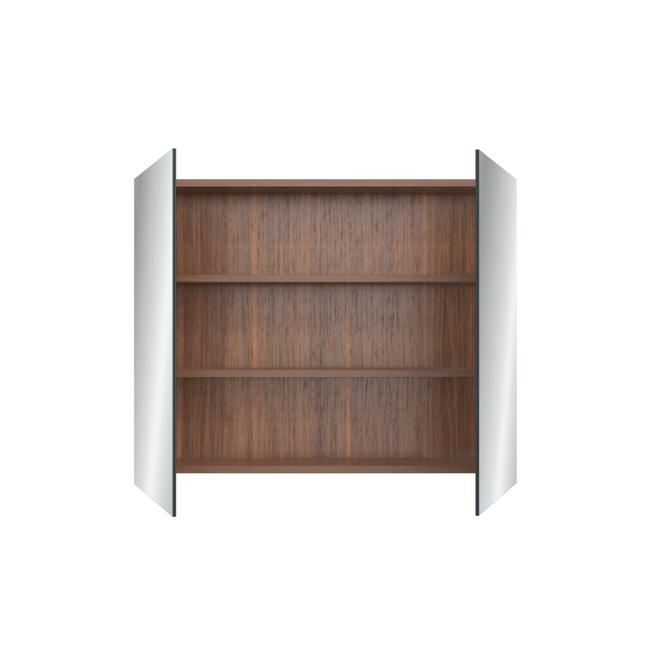 Balmani Lucida Spiegelschrank Bad: 90 x 72 cm, Amerikanischer Nussbaum