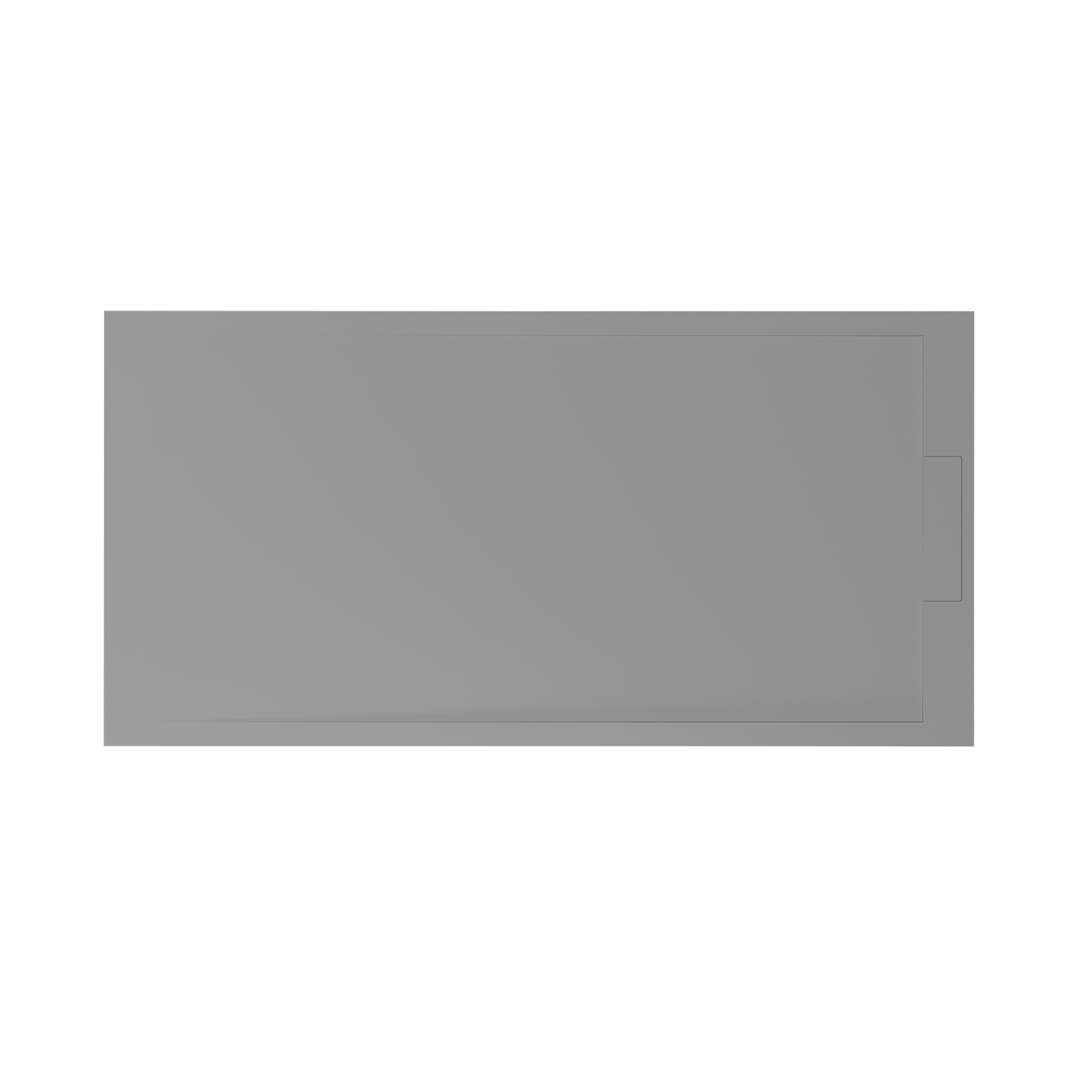 Balmani Andes douchebak 180 x 90 cm solid surface steengrijs mat