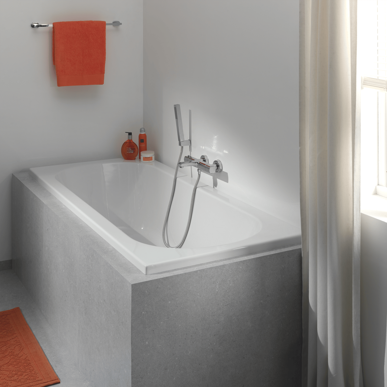 Blaufoss Bodan robinet baignoire thermostatique chrome brillant