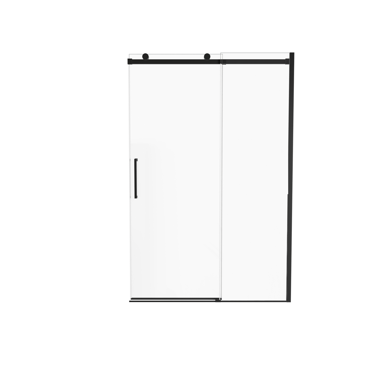 Luca Varess Boltano Dusche Schiebetür 130 cm x 200 cm Klarglas matt Schwarz profil