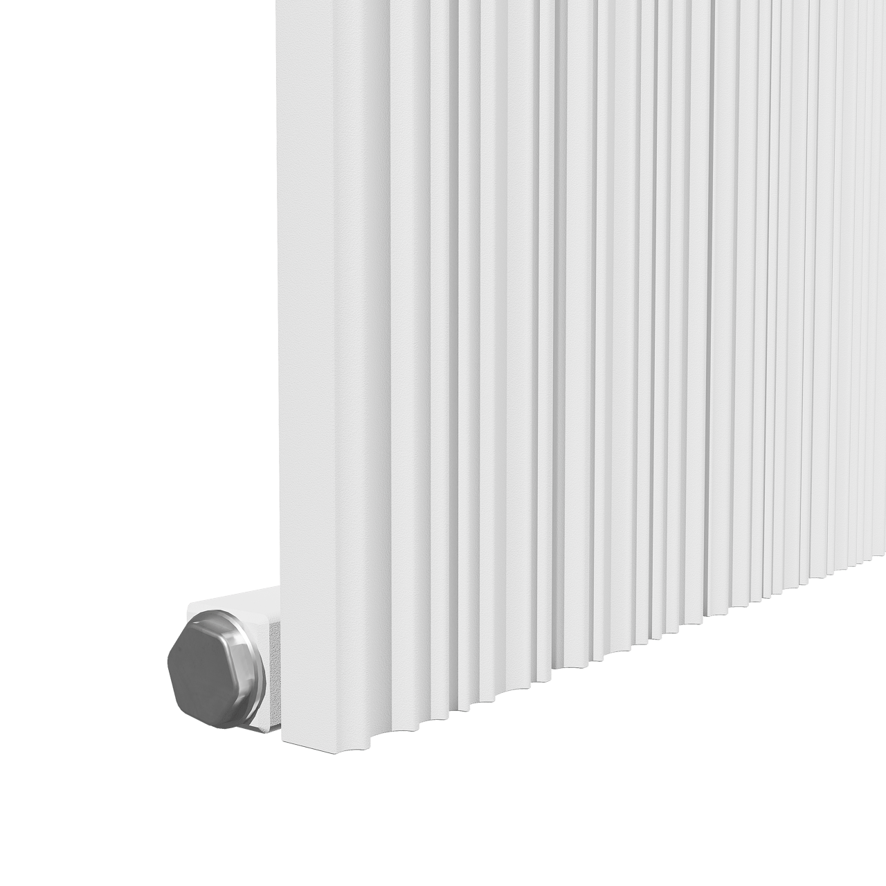 Vipera Mares enkele handdoekradiator 37,5 x 180 cm centrale verwarming mat wit zij- en middenaansluiting 1085W