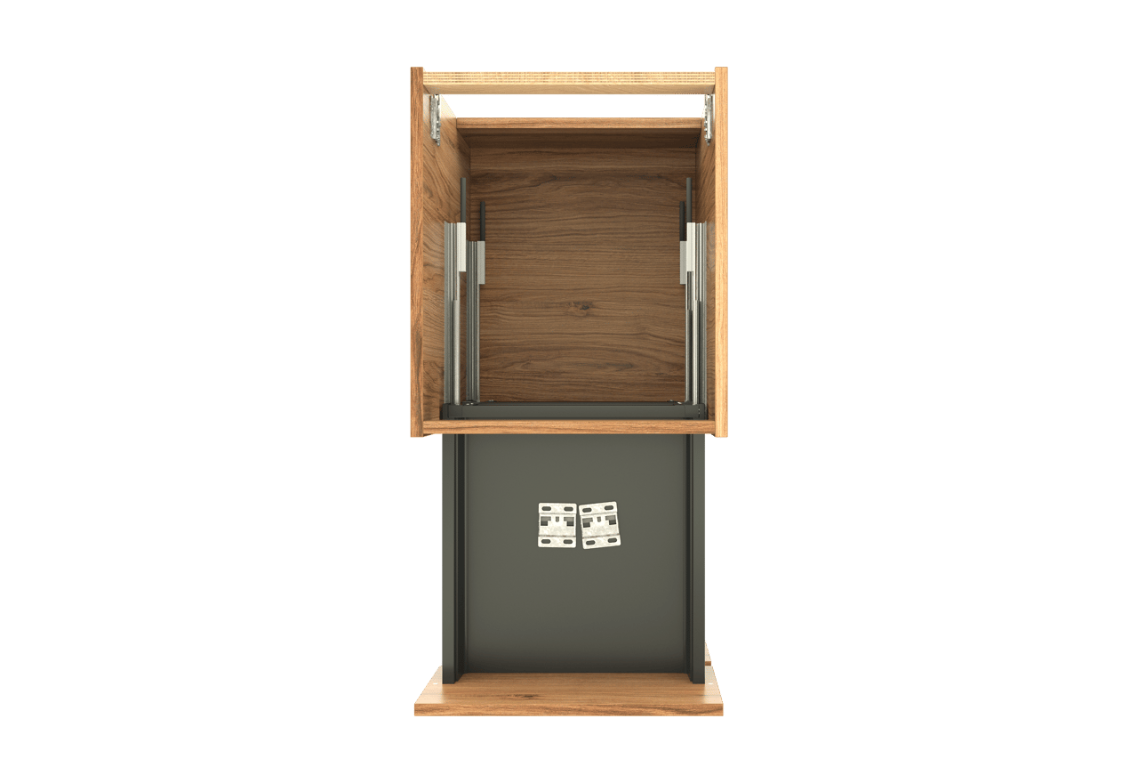 Balmani Lucida meuble sous-vasque suspendu 45 x 55 cm teck 2 tiroirs