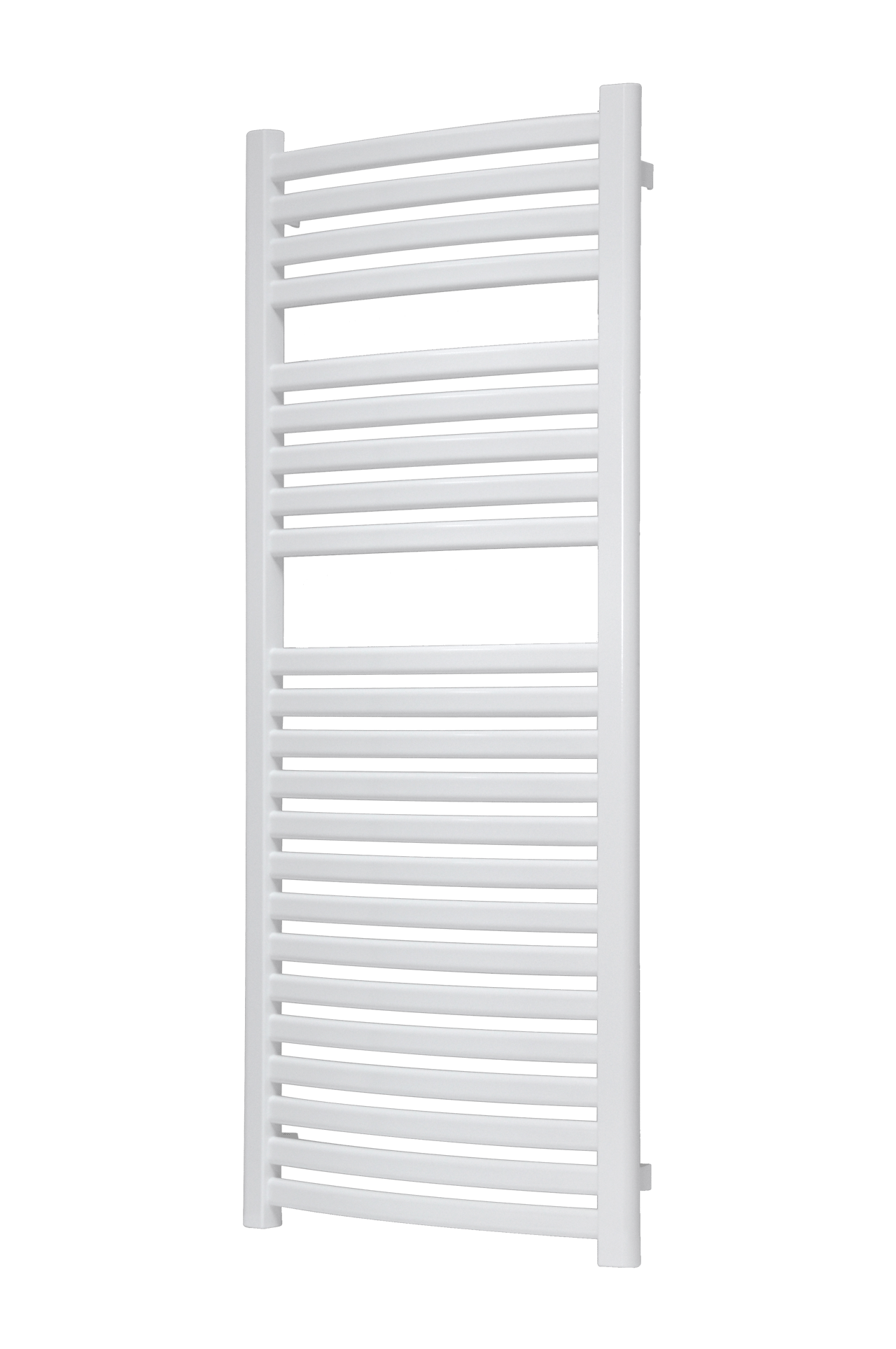 Vipera Kanza Rx enkele handdoekradiator 50 x 120 cm elektrische verwarming glanzend wit zijaansluiting 521W, weerstand inbegrepen