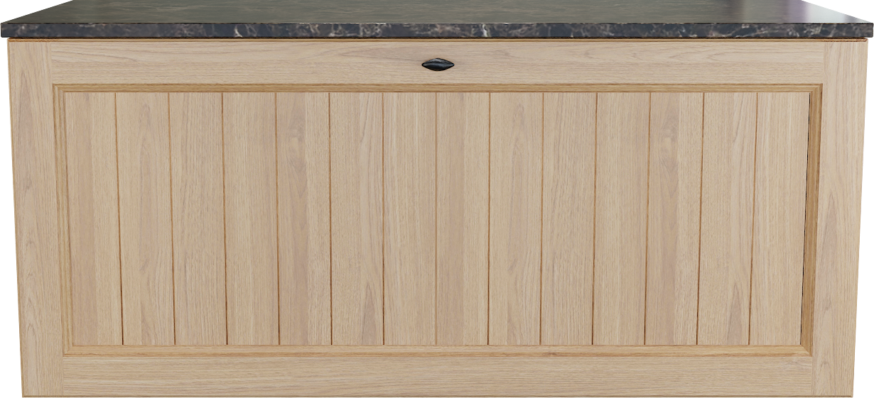 Balmani Lemon zwevend badkamermeubel 120 x 55 cm, fineer natuur eik met Stretto enkel of dubbel tablet in dark emperador