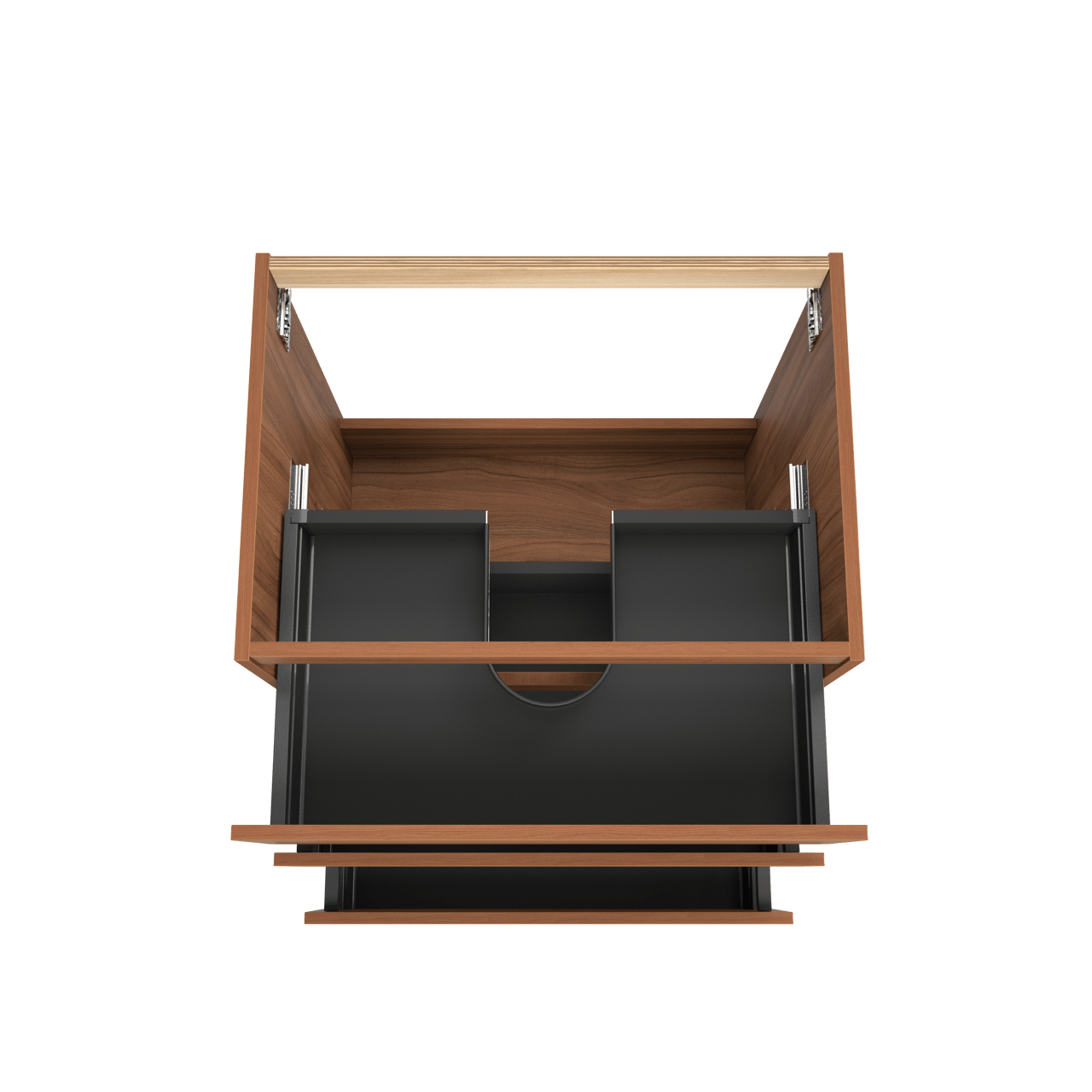 Balmani Lucida meuble sous-lavabo a poser 75 x 55 cm noyer 3 tiroirs