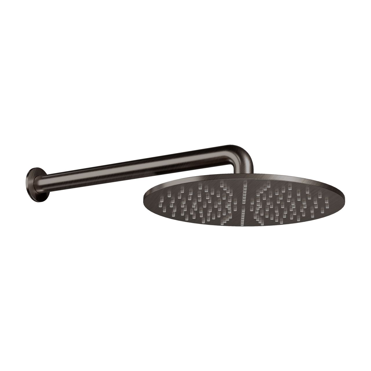 Blaufoss Round 300 Regendusche Duschkopf: Rund, Wandmontage, 30 cm, Brushed GunMetal