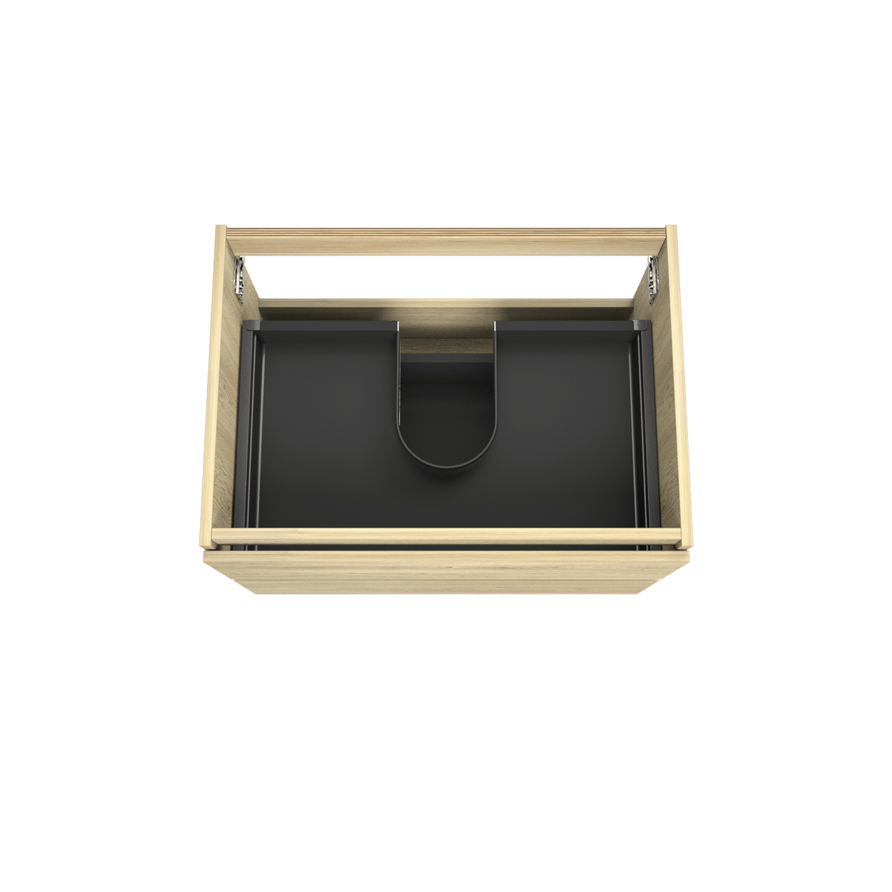 Balmani Lucida zwevende wastafelonderkast 75 x 55 cm verweerde eik 2 lades