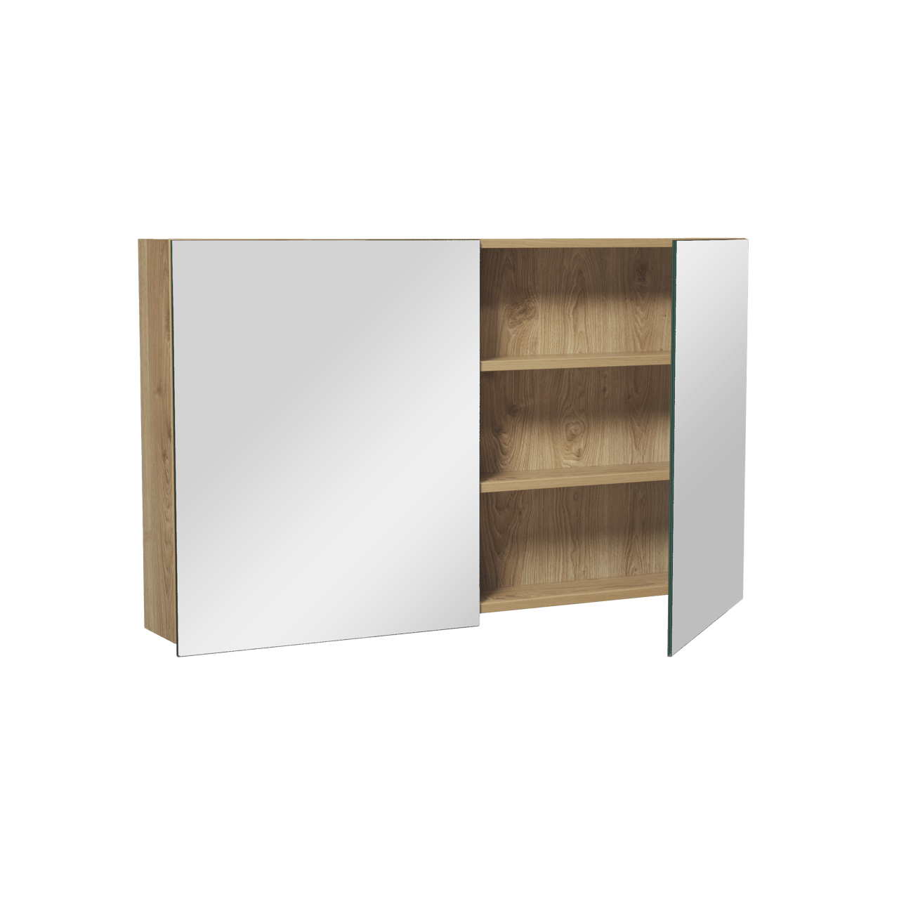 Balmani Lucida spiegelkast 120 x 72 cm ruw eiken