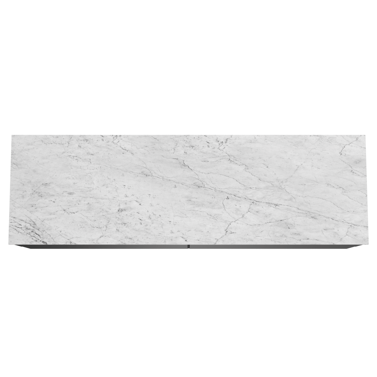 Balmani Mitra meuble salle de bains suspendu 180 x 55 cm noir mat avec Stretto tablette simple ou double en marbre carrara