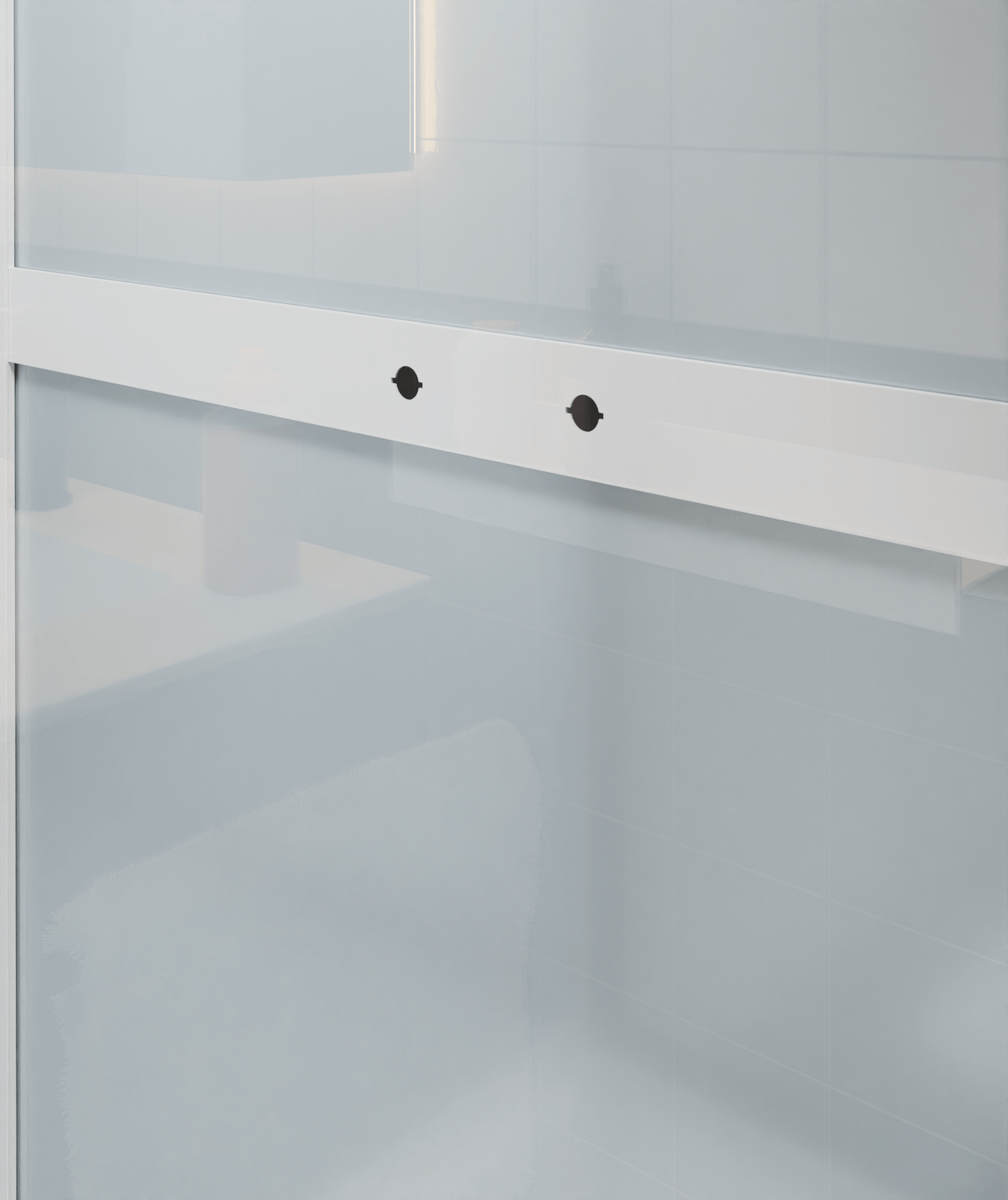 Luca Varess Talan cabine de douche avec portes pivotantes 90 x 90 cm verre transparent profil noir mat