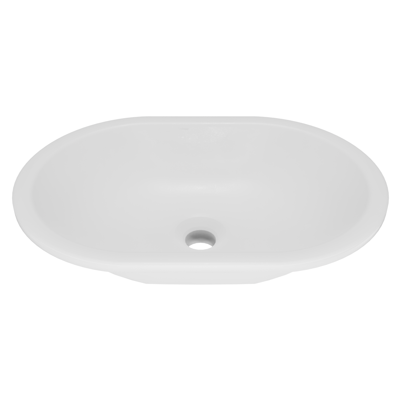 Storke Intra vasque à encastrer Solid Surface mat ovale 50 x 35 cm