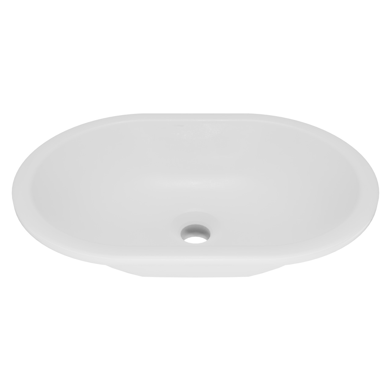 Storke Intra vasque à encastrer Solid Surface mat ovale 50 x 35 cm