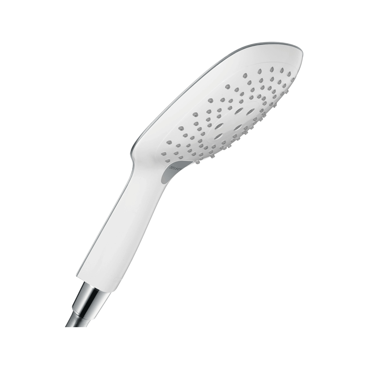 Hansgrohe Raindance Select E150 Handbrause: 3jet, Chrom und Weiß Glänzend