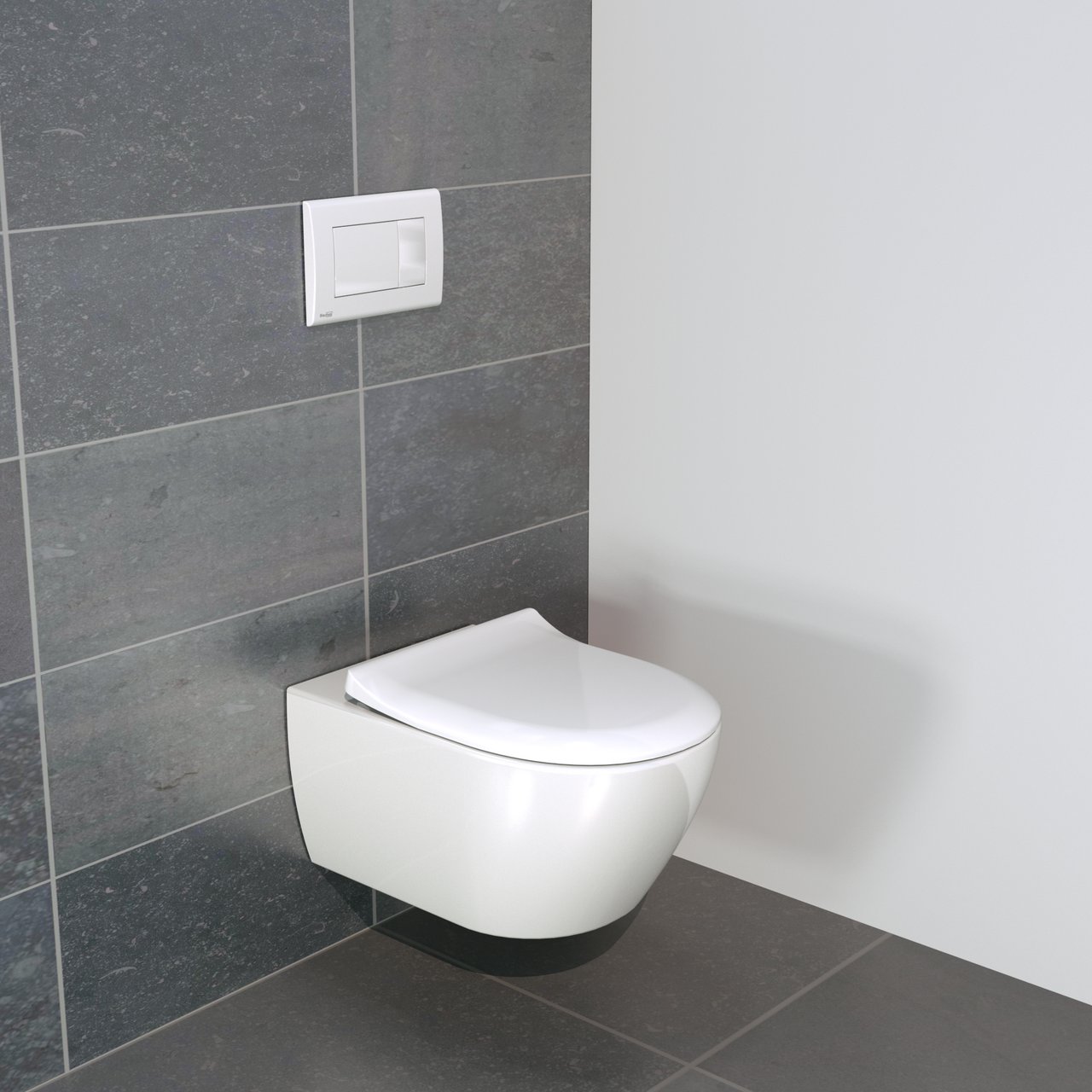 Villeroy & Boch Subway 2.0 Hänge WC: Weiß Glänzend, spülrandlos, inkl. WC Sitz (dünn)