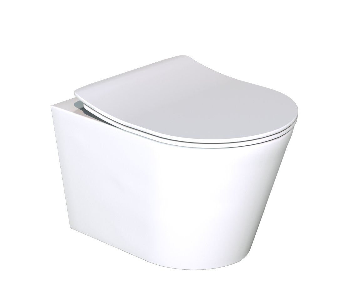 Luca Varess Spirello hangtoilet mat wit randloos