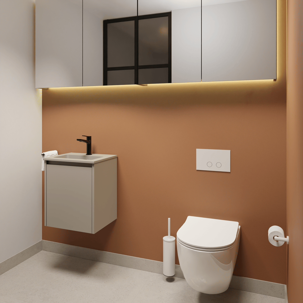 Luca Varess Moreno bidet Blanc Brillant sans rebord