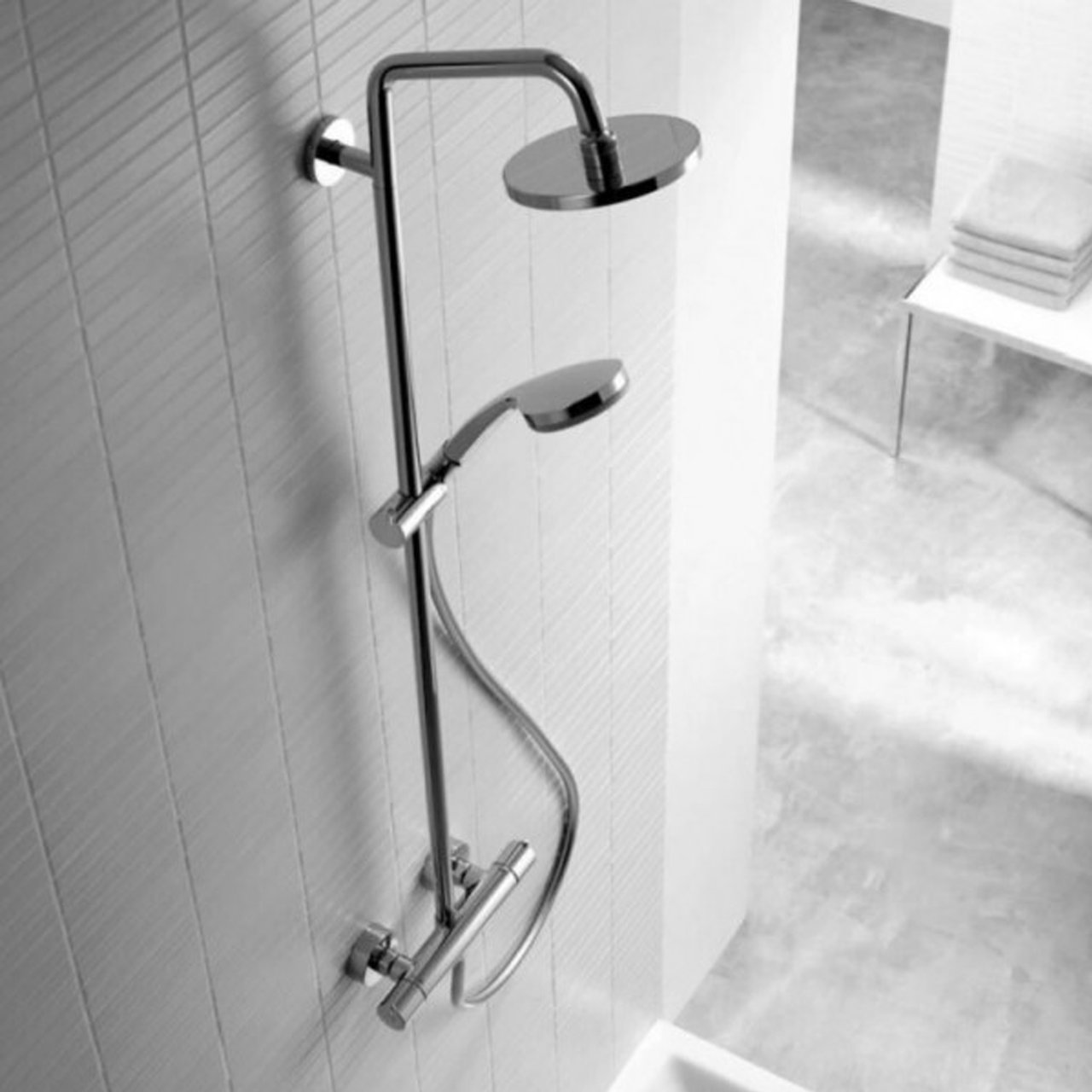 Hansgrohe Crometta S240 Duschsystem: Chrom Glänzend