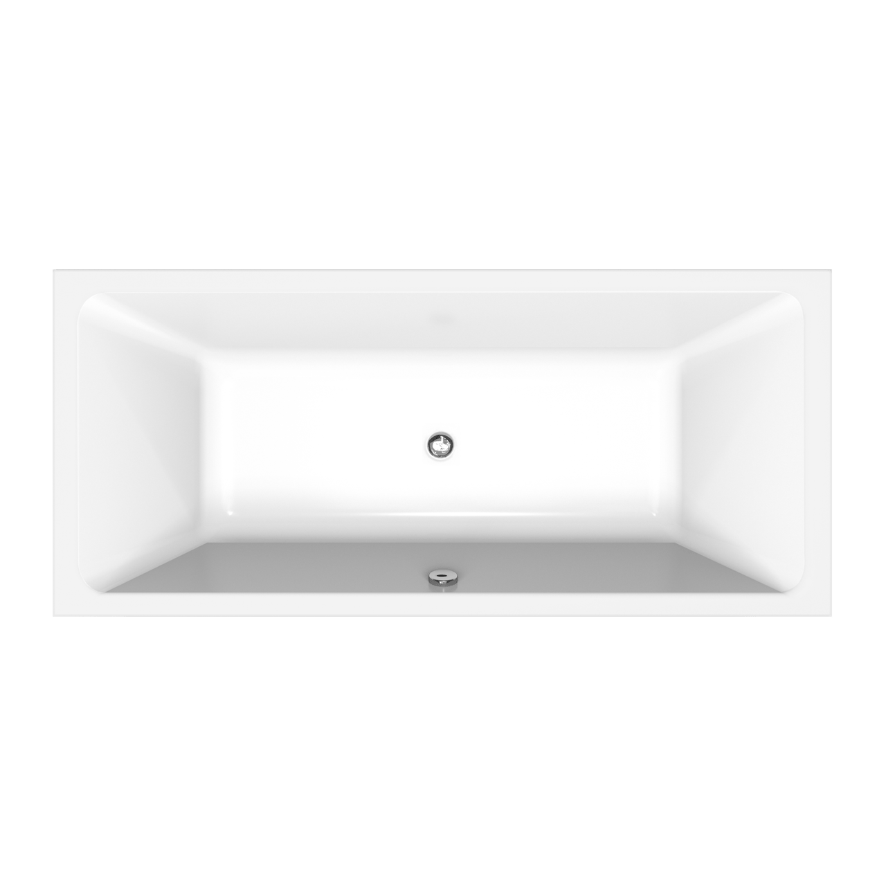 Luca Varess Sandrina baignoire encastrable duo 180 x 80 cm acrylique Blanc Brillant