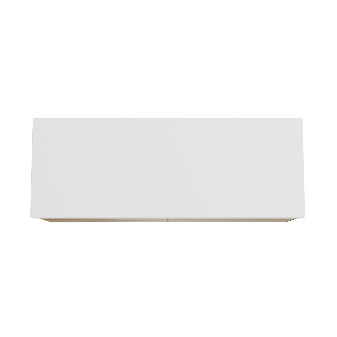 Balmani Mitra hängendes Möbelstück Set: 150 x 55 cm, Rohe Eiche, mit Dominus Einzel- oder Doppel Waschtischplatte, Solid Surface Weiß matt