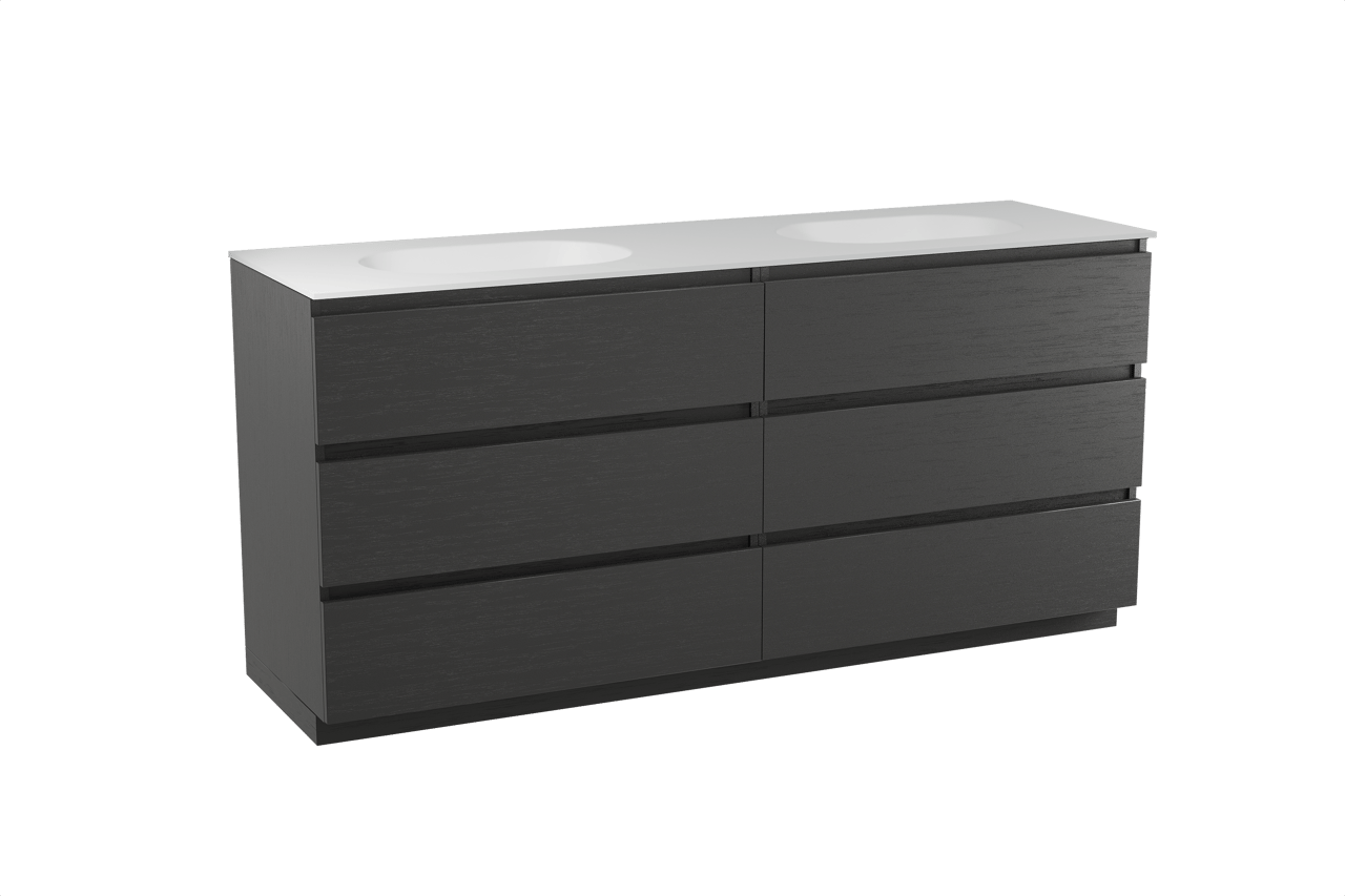 Balmani Lucida badkamermeubel met Tablo Oval Wastafel