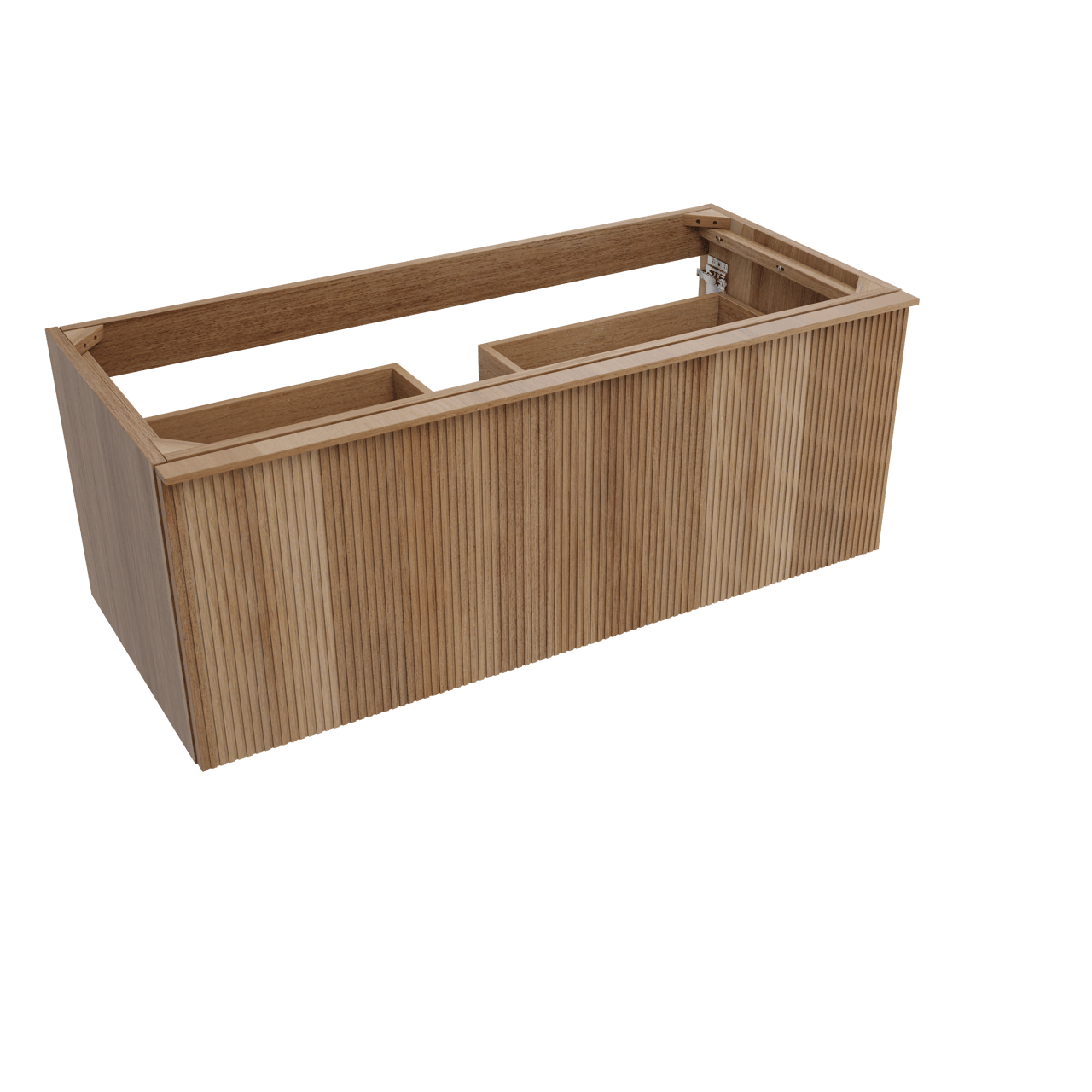 Balmani Forma zwevende wastafelonderkast 120 x 55 cm teakhout 2 lades