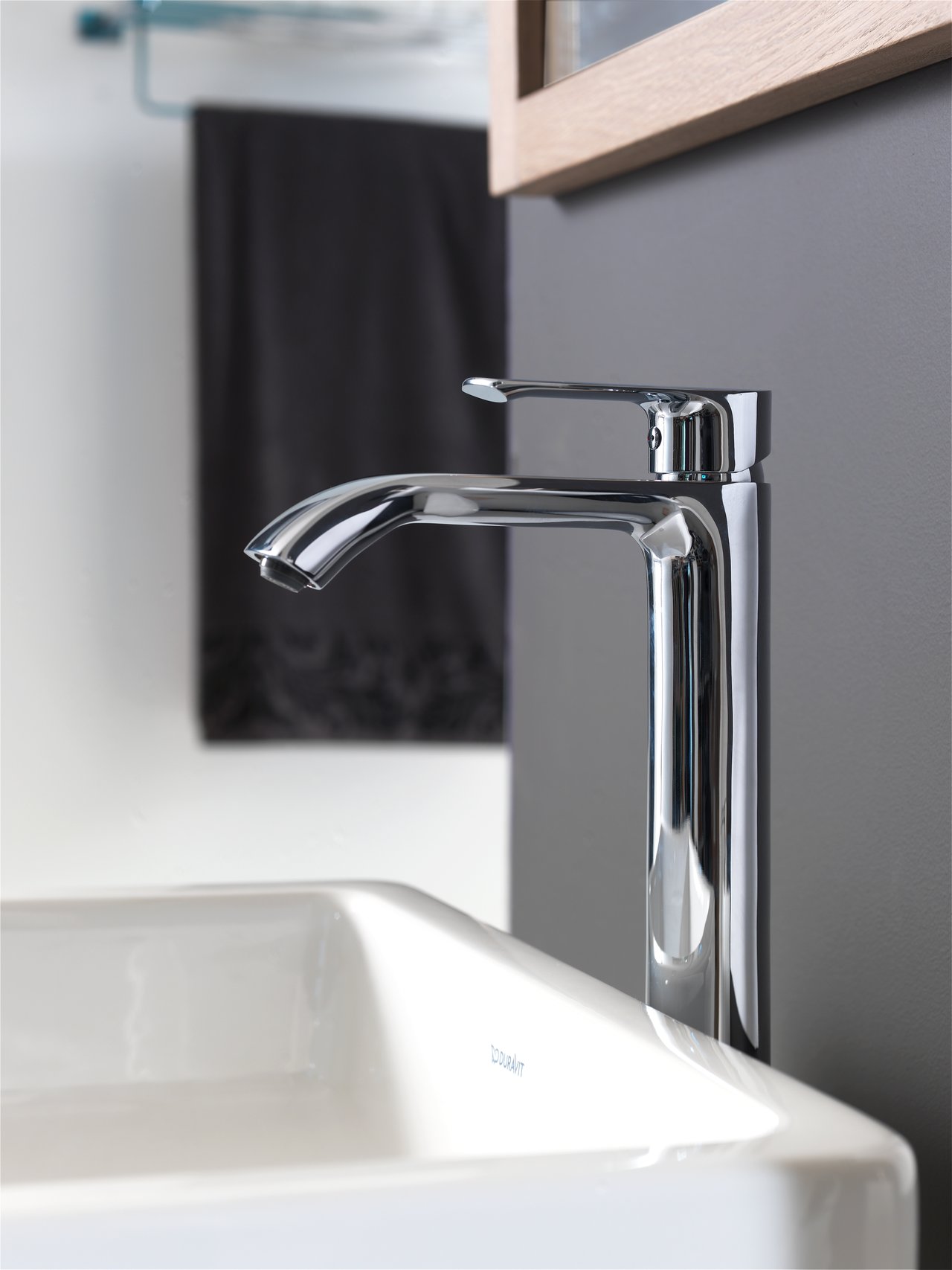 Blaufoss Hercule verhoogde wastafelkraan chroom