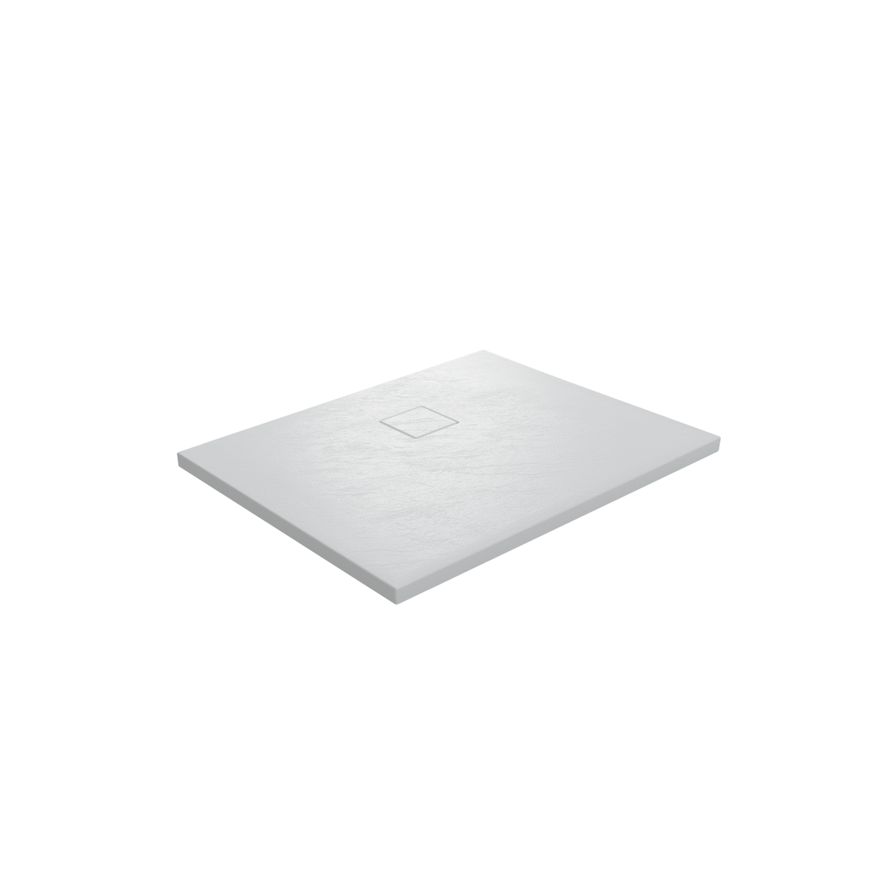 Linie Rumba douchebak 100 x 90 cm acryl mat wit leisteenstructuur