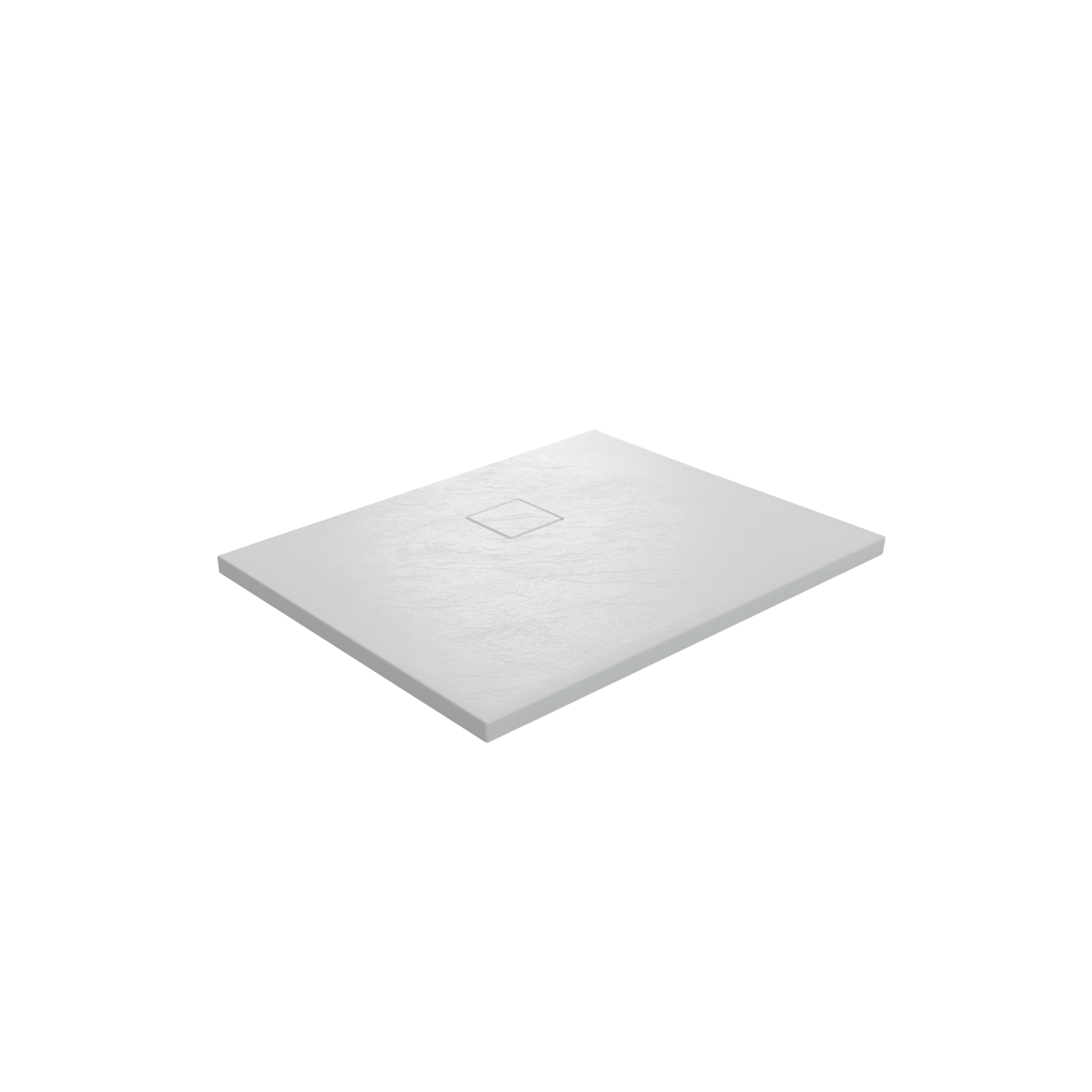 Linie Rumba receveur de douche 100 x 90 cm acrylique blanc mat texture ardoise