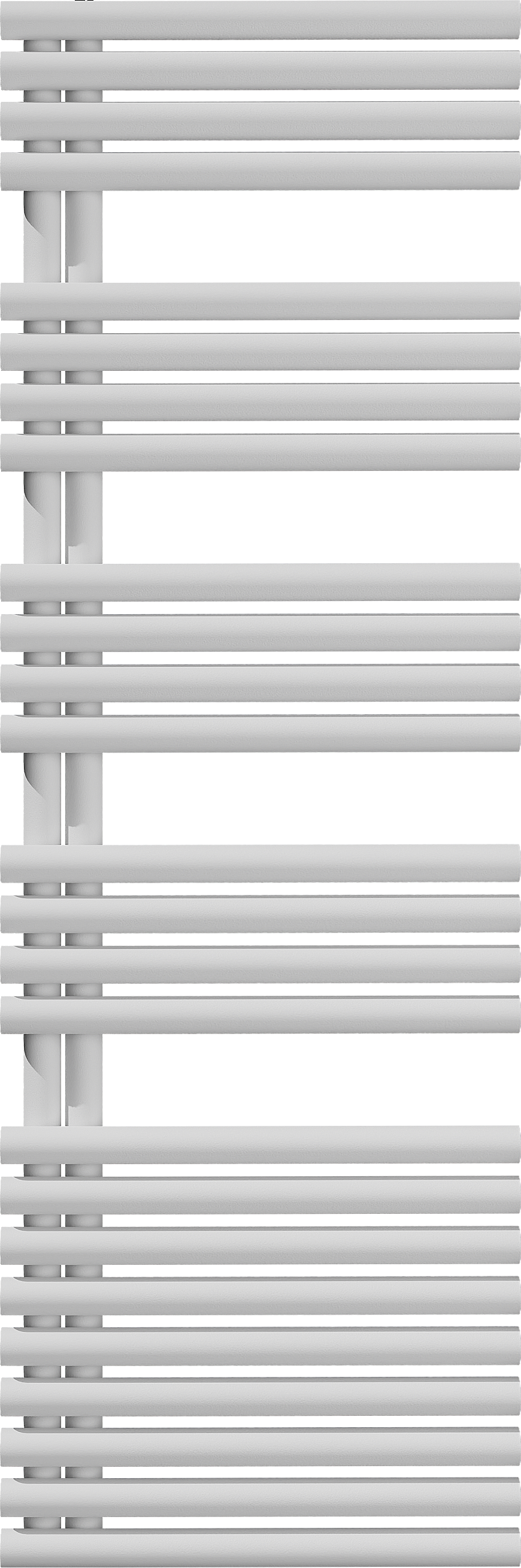 Vipera Avila einzel Handtuchheizkörper 60 x 187cm Zentralheizung, Weiß matt Mittelanschluss 1331W