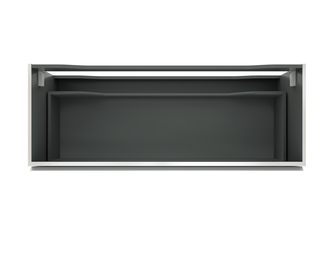 Linie Lado zwevende wastafelonderkast 120 x 46 cm Glanzend Wit 1 lade