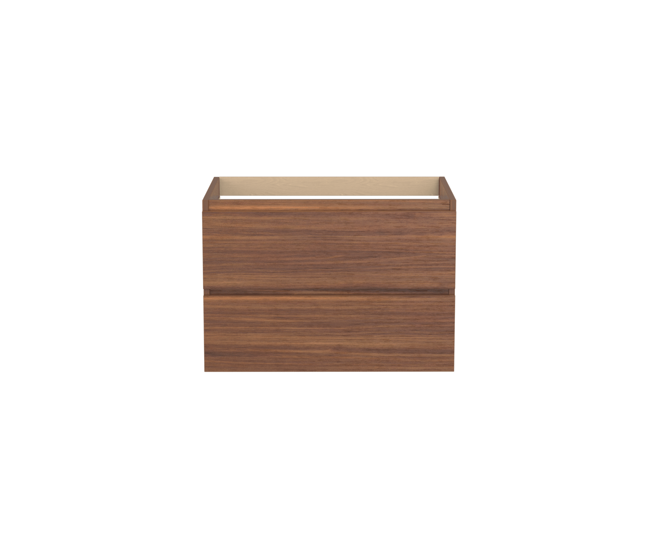 Balmani Lucida meuble sous-lavabo suspendu 75 x 55 cm noyer Américain 2 tiroirs