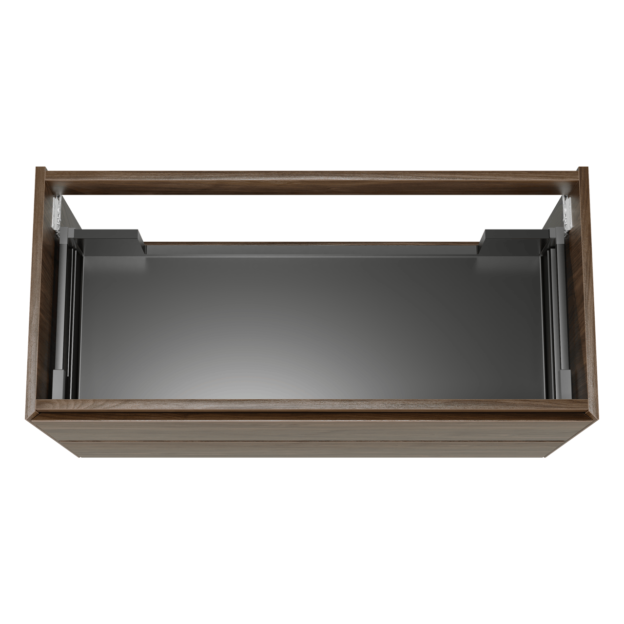 Balmani Mitra Compact hängendes möbelstück Waschtischunterschränke 100 x 46 cm amerikanischer nussbaum 2 Schubladen