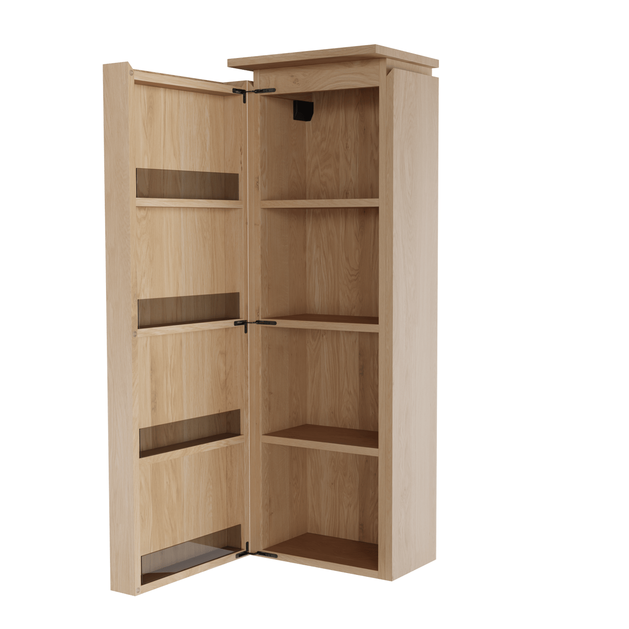 Balmani Eclips colonne salle de bains suspendu gauche chêne naturel 44 x 32 x 130 cm