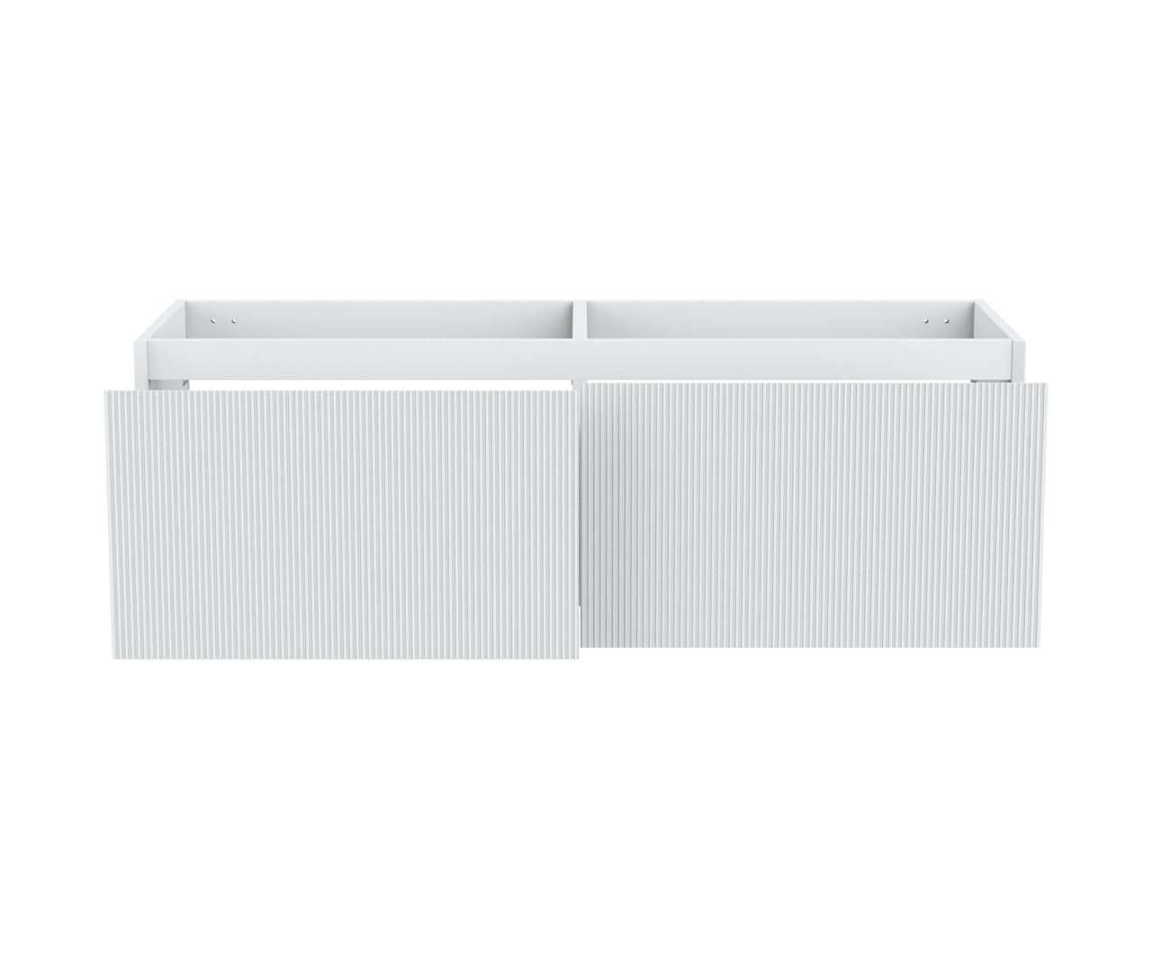 Balmani Fila zwevende wastafelonderkast 150 x 55 cm mat wit 4 lades