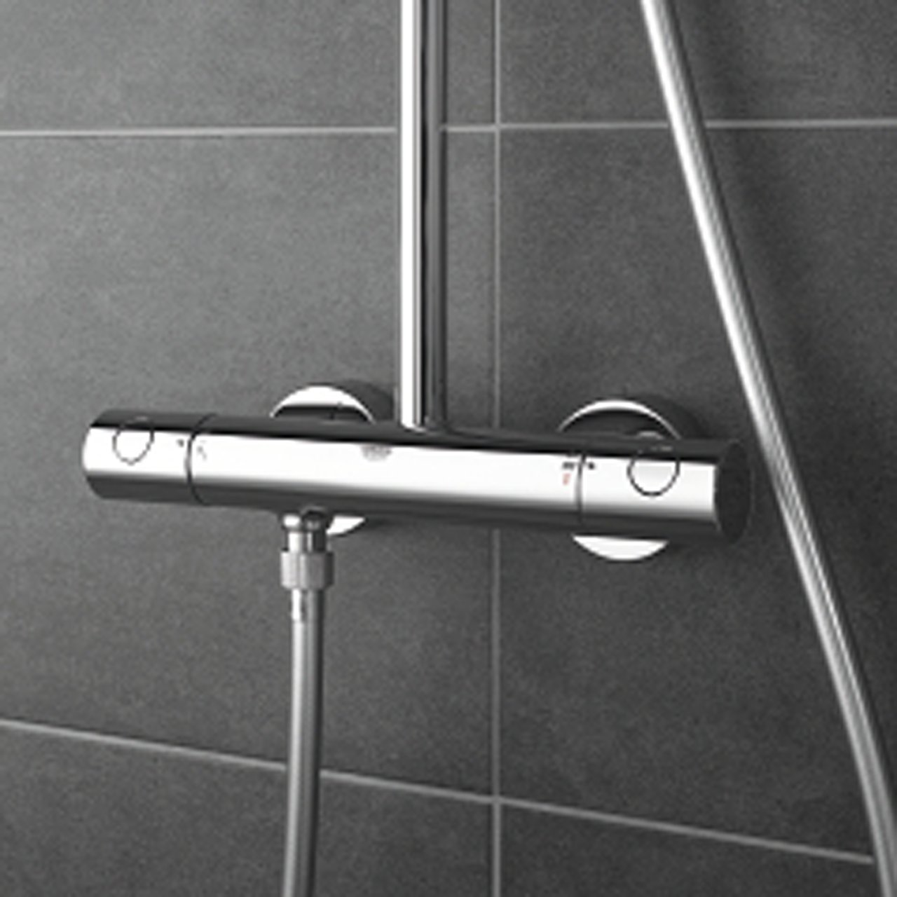 Grohe Tempesta Cosmopolitan System 250 Duschsystem: Chrom Glänzend