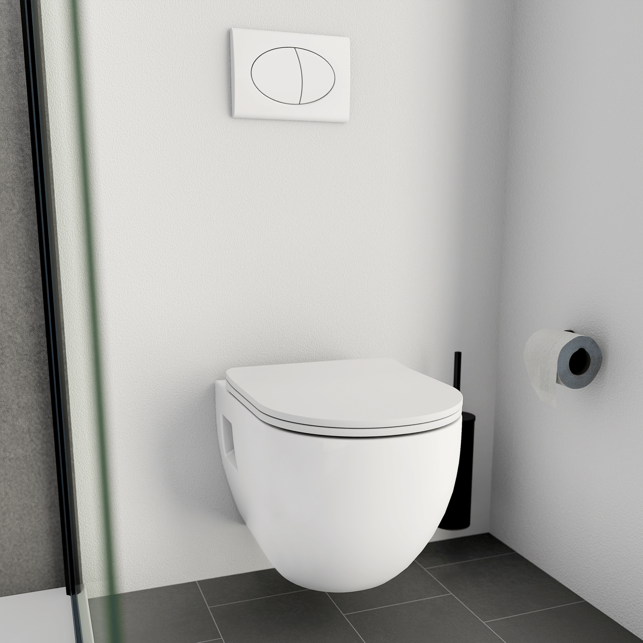 Linie Waldo wc suspendu blanc mat sans rebord