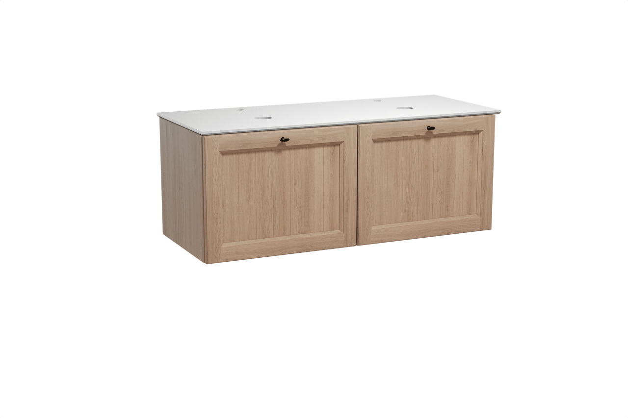 Balmani Lemon meuble salle de bains avec tablette pour vasques Facetta