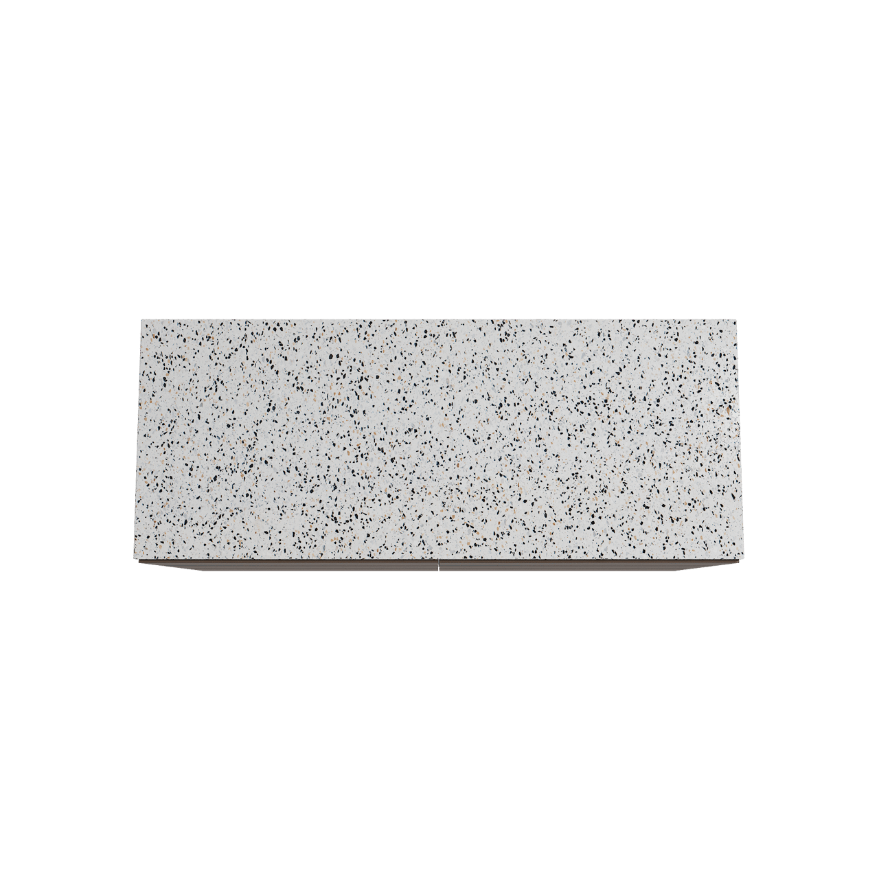 Storke Edge meuble salle de bains à poser 130 x 52 cm noyer avec Tavola tablette simple ou double en blanc/noir mat terrazzo