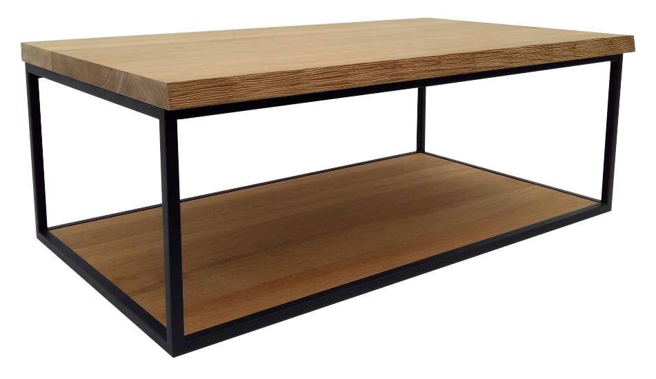 Balmani Life Edge tablette simple teck massif avec cadre noir 90 x 50 cm