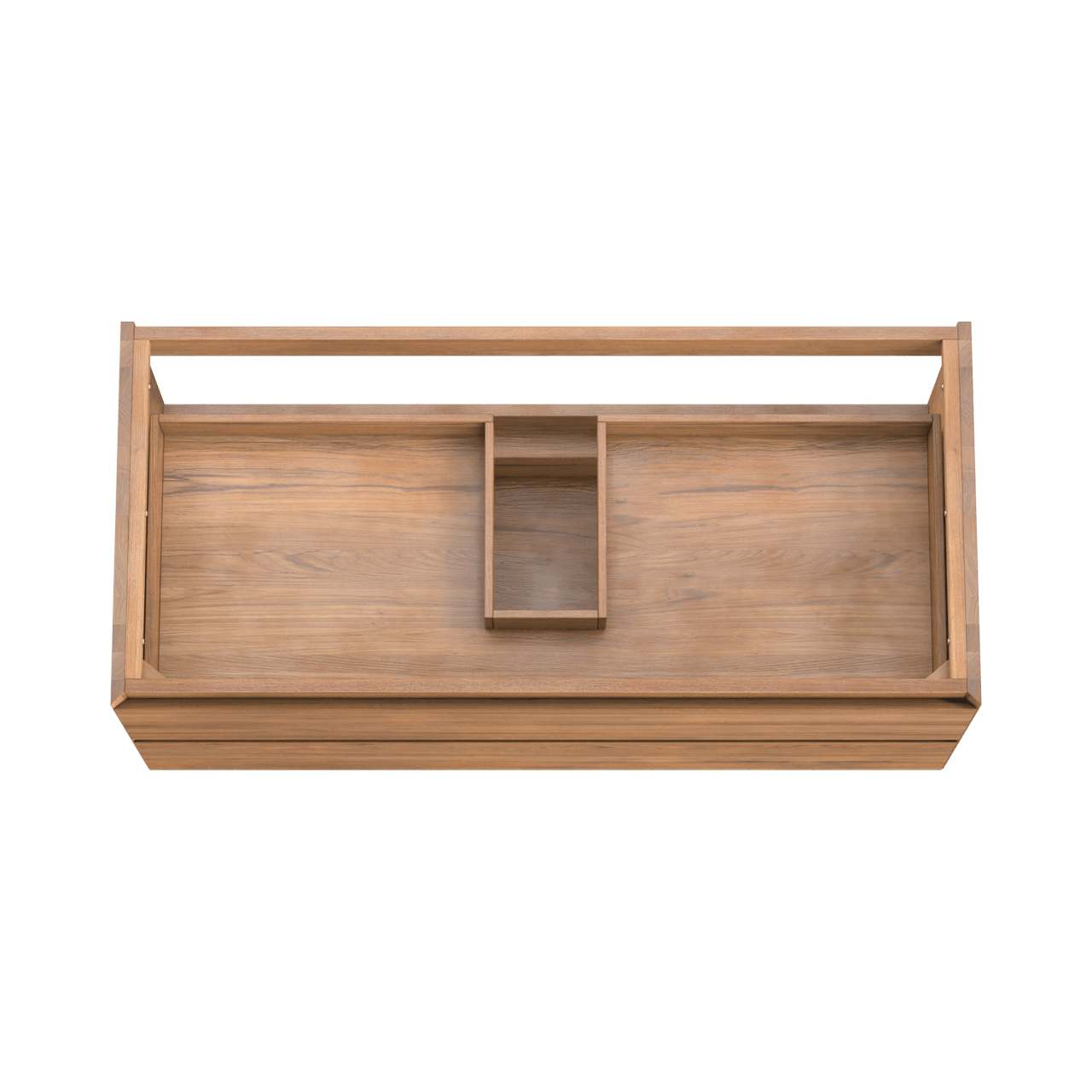 Balmani Mitra zwevende wastafelonderkast 120 x 55 cm teak 2 lades