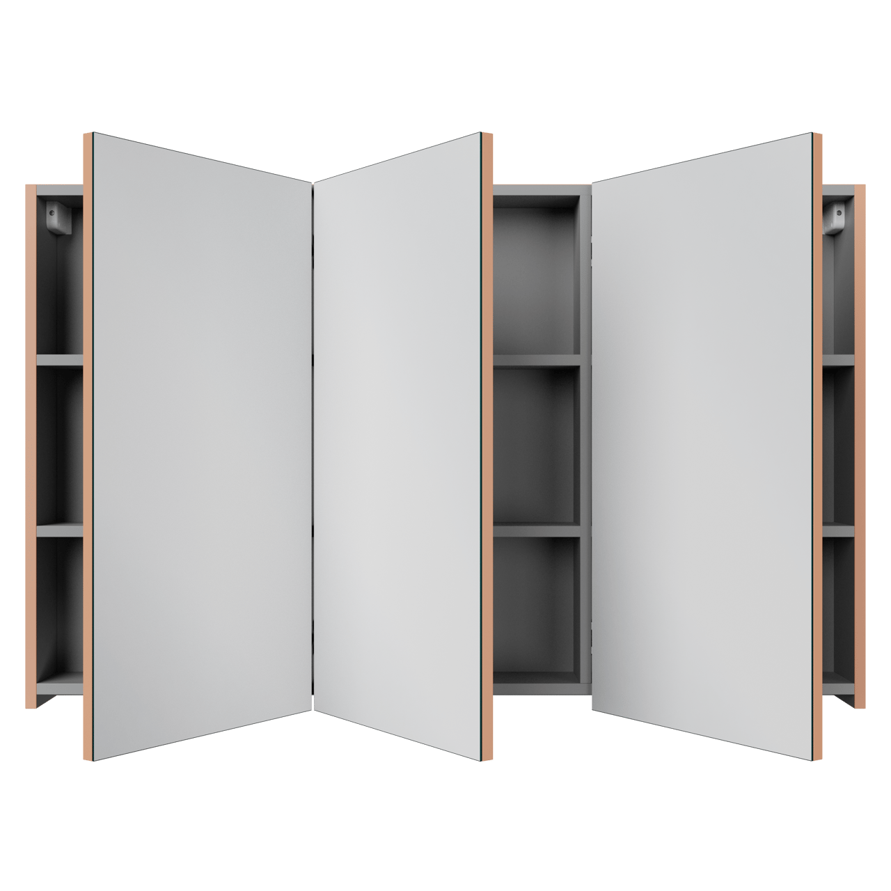 Linie Montro Spiegelschrank Bad: 120 x 75 cm, Cotto