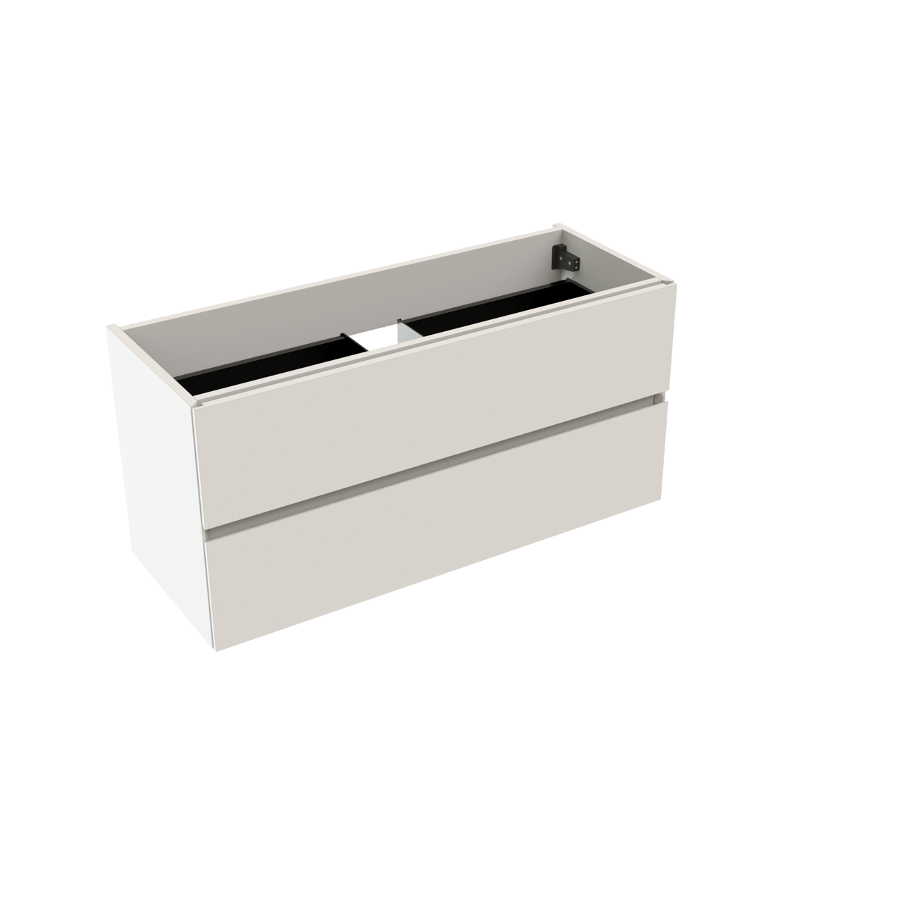 Storke Edge zwevende wastafelonderkast 100 x 40 cm hoogglans wit 2 lades