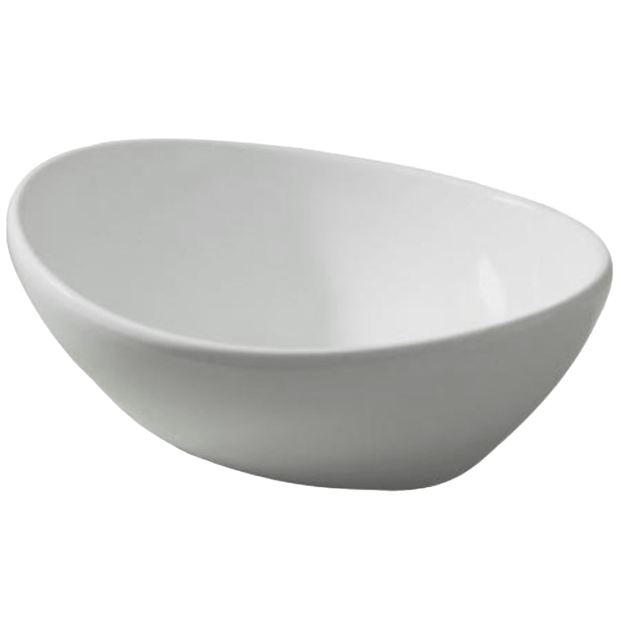 Luca Varess Denza Aufsatzwaschbecken: Weiß matte Keramik, oval, 40,5 x 34 cm