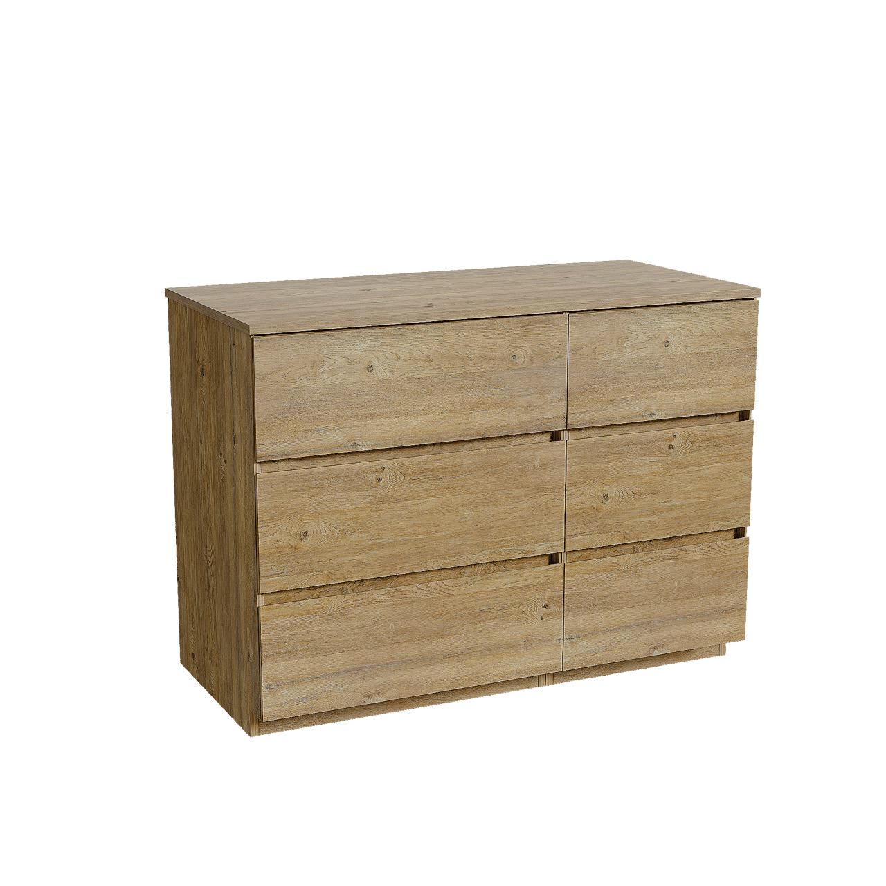 Storke Edge meuble salle de bains à poser 110 x 52 cm chêne brut avec Panton tablette simple en mélaminé chêne brut