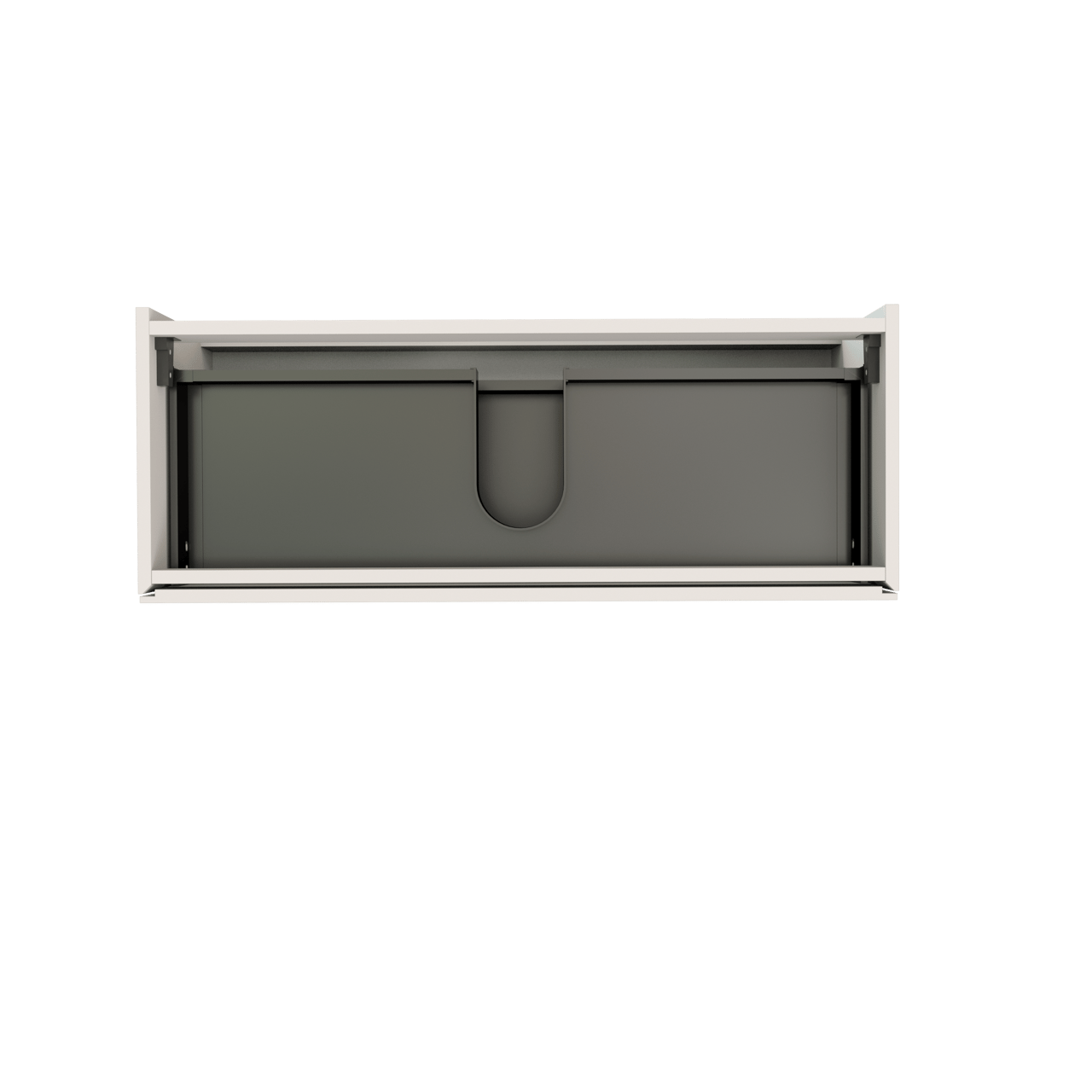 Storke Edge zwevende wastafelonderkast 100 x 40 cm hoogglans wit 2 lades