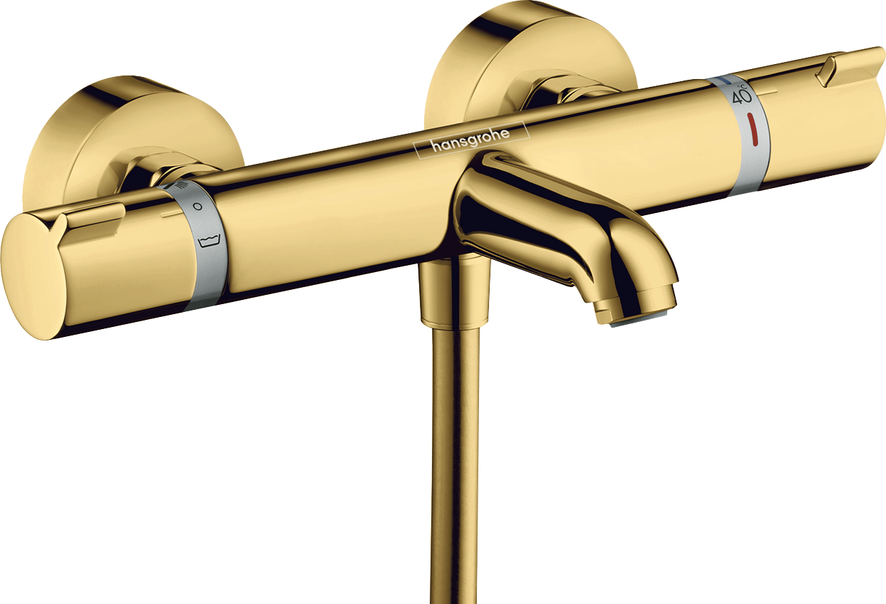 Hansgrohe Ecostat Comfort thermostatische kraan badkraan Polished Gold Optic
