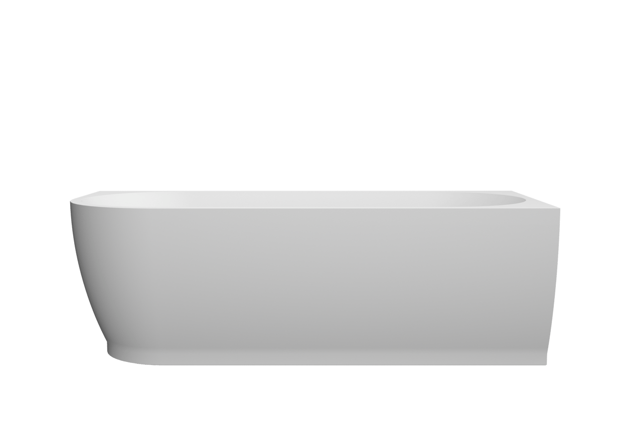 Linie Paulo baignoire d'angle droite duo 180 x 80 cm acrylique blanc mat