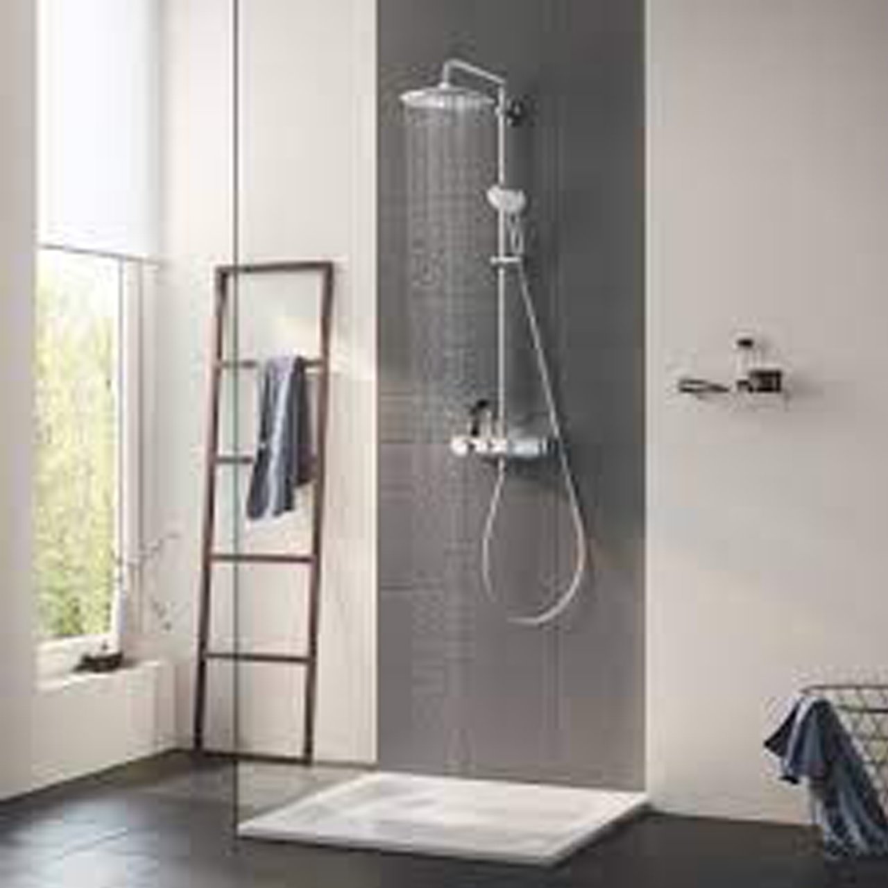Grohe Euphoria SmartControl System 260 Mono colonne de douche de pluie mitigeur thermostatique Chrome Brillant
