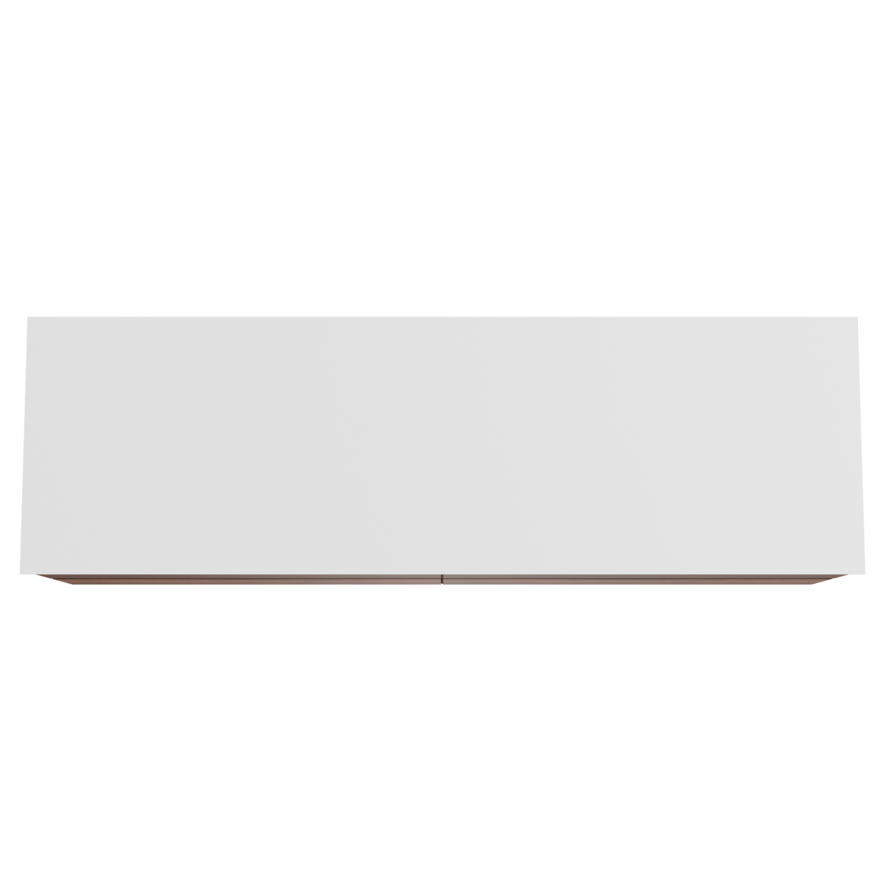 Balmani Mitra hängendes Möbelstück Set: 180 x 55 cm, Nussbaum, mit Stretto Einzel- oder Doppel Waschtischplatte, Solid Surface Weiß matt